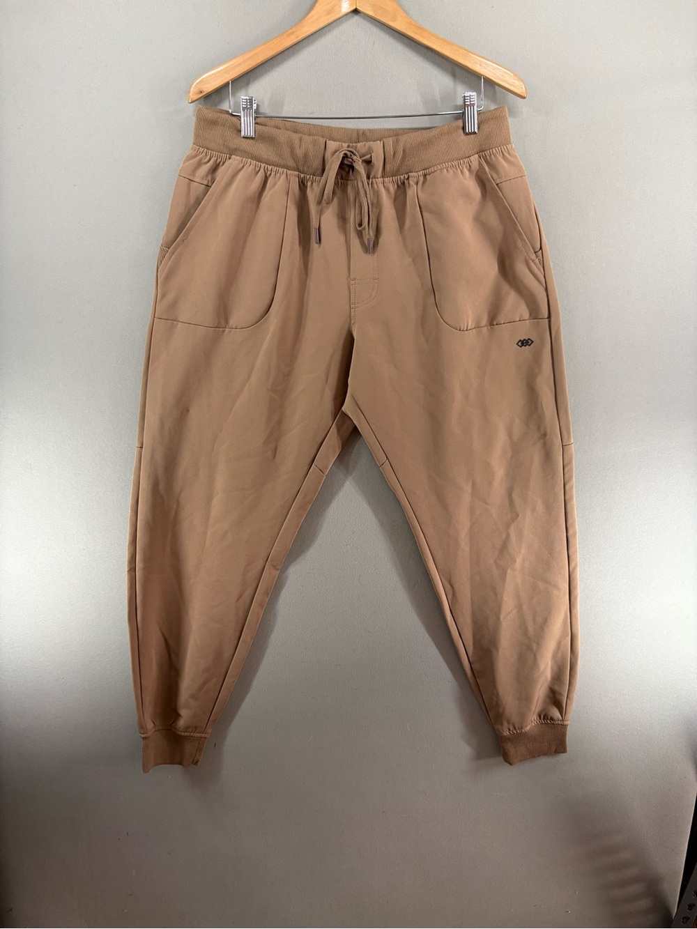 Legend Jogger Pants Mens Size XL Brown Tapered Drawstring Active